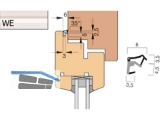 berschlagdichtung AFK 2615-WE/2 weiss, VPE 400 lfm