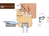 berschlagdichtung AFK 2615-DB/2 dunkelbraun, VPE 400 lfm