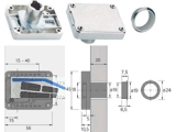 Kastenschloss variabel Prestige 2000 Z23  18 mm Dorn 15-40 mm 79736
