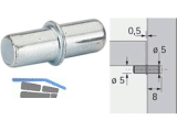 Bodentrger Duplo  5/5 mm vernickelt 13138