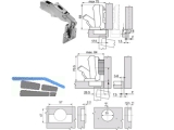 Weitwinkelscharnier Clip Top 71T6650 Anschraub 170 Mittelband 370.356.3