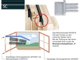 Dichtung-Eckteil AF2201E10-SC schwarz fr Standardfalz ($1000)