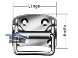 Kistengriff 100 x 80 mm Edelstahl 11328 100