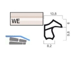 Zargentrdichtung Goll A 1602-WE/5 POLY weiss, (5m fixlang) VOEST-Zarge