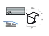 Zargendichtung Goll A1601-GR/5 POLY grau (5m fixlang) Novoferm