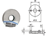 Drckerrosette 5620.21C glide Edelstahl 402913