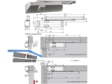 Trschliesser Dorma TS 90 Impulse EN3/4 mit Gleitschiene, silber