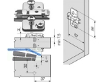 Clip Montageplatte 0 mm Expando vernickelt 174H710ZE 273.393.3