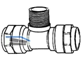 T-Verbindungsstck Mittelab.m Aussengew. Typ 131 20mm x 1/2\ x 20mm Isiflo