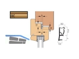 Fensterdichtung KB Goll AFK2037-OC/KB ocker (KB=6m)