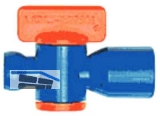 Loc-Line Absperrhahn 1/4\ mit Innen- gewinde NPT 1/4\ (1 Pkt. = 2 Stk.)