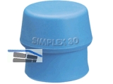Schonhammerkopf DM 30mm TPE-soft blau fr Simplex 3201.030