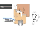 berschlagdichtung AFK 2613-GG/2 graphitgrau, VPE 240 lfm