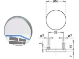 Blindrosette 7082U Alu F1