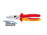 Kabelschere Knipex 200mm Doppelschneide 9516 VDE isol. VDE MK-Griff