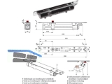 Trschliesser Dorma ITS 96 mit Achse 4mm verlngert, ohne Gleitschiene EN 2-4