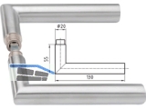 Drckerpaar 5071 Memphis 8,5 mm TS 40 mm Edelstahl 403005