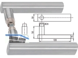 Drckerpaar 6016 Durban 8,5 mm TS 40 mm Edelstahl 403884