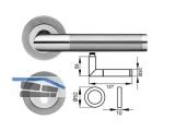 Drcker/Rosetten Rio Steel ER34 BB 73 Edelstahl poliert/matt