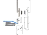 Drehgriff GU Forte zu 934/937 mit Muschel Edelstahl K-17015-00-0-8