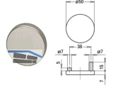 Blindrosette 7082U Edelstahl