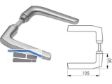 Drckerpaar gerade 418G mit Stift Leichtmetall silberfarbig 15388