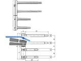 Einbohrband 11R-20-000 verstellbar verzinkt GSS Gr. 20 Bandhhe 112 mm