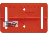 Meterriss - Plaketten f.Baustellen und Fertigteile in ROT 80 x 50