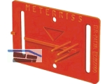 Meterriss - Plaketten f.Baustel. m.Putz selbstklebend RS21ROT 80 x 50 m. Pinsel
