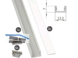 LED-Alu-Profil MINI Set 1, L=2000x12,2mm SL-PROF-MINI-001