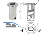 Bodenbuchse B 90030 fr automatische und manuelle Verriegelung B-90030-00-0-4