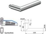 Drckerlochteil PLUS 8906 Alu F1 8 mm Vierkant 90050060418