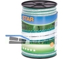 Corral Weidezaun Star Breitband 12mm wei/grn 1.Cu 0,3 + Ni 0,3 441501