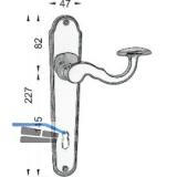 MARCHESI Drckergt. POSTHORN - auf LS WC90, TS38 - 45, Messing poliert