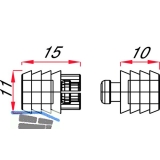 Druckknopfverbinder Upat, fr unsichtbare Verbindung von Holz-/Plattenteilen