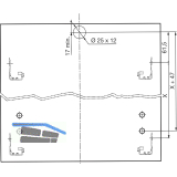 BLUM TANDEMBOX antaro Griff/Mitnehmer Innenschubkasten, Kunststoff Seidenwei