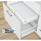 BLUM TANDEMBOX antaro Griff/Mitnehmer Innenschubkasten, Kunststoff Seidenwei