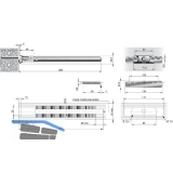 Befestigungsplatte Triade Maxi/XXL, Bohrtiefe 60 mm, Zinkdruckguss