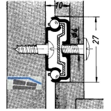 Kugelkfigfhrung - Teilauszug, Lnge 310 mm, KB verzinkt