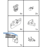 EKU CLIPO 16 H MS - Beschlgegrt. Kombifront, 1000 x 1400