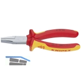 KNIPEX VDE-Flachzange DIN 5745 mit kurzen, flachen Backen Lnge 160 mm