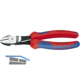 KNIPEX Kraft-Seitenschneider mit Feder DIN 5749 2K-Griff Lnge 180 mm