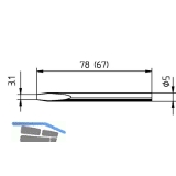 ERSA Ltspitze 0032KD Ersadur meisselfrmig zu Ltkolben 30S