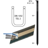 Nagelstreifen NP34 2,8 x 70 mm HBK blank geharzt Papiergebunden 34 Grad