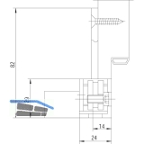 Aufnahmeelemente VX 7502-3D, Stahl verzinkt