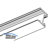 Aluminiumprofil MEC-1 Aufbau, MEC-2 Einbau 3000 mm, eloxiert