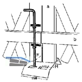 Bodenschieber 400 mm, Stahl verzinkt