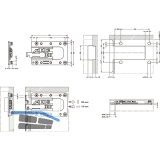 CAMAR 807XL RV Unterschrankaufhnger links, Stahl verzinkt