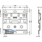 CAMAR 807XL/807 XL RV Trgerplatte zu Unterschrankaufhnger, Stahl verzinkt