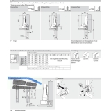 BLUM CLIP top BLUMOTION Alurahmenscharnier 95, gerade, mit Feder, Schrauben